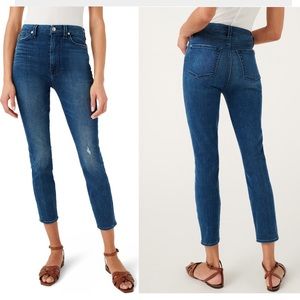 7 seven For All Mankind Ultra High Waist Aubrey ankle skinny jeans size 31 libra